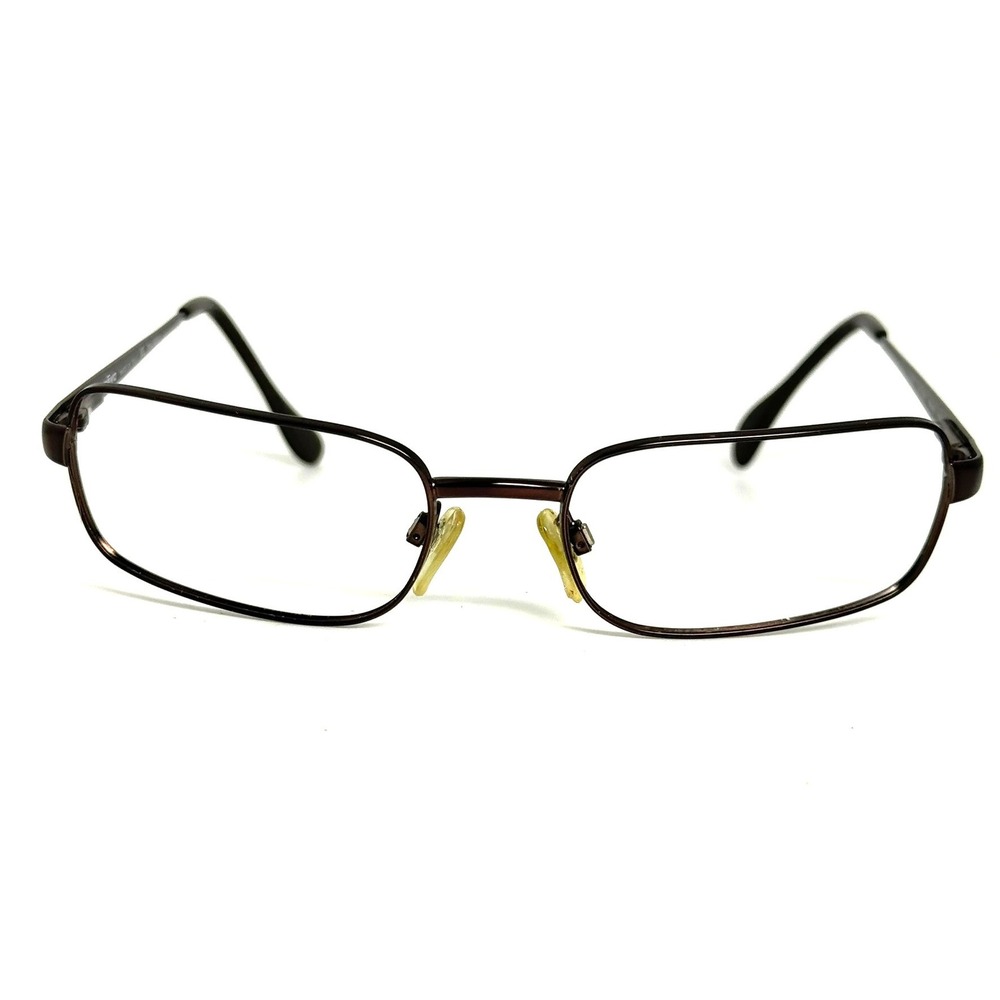Revo 3027 081-S/61 Polarized Sunglasses Brown Metal Rectangle Made in Italy 55mm